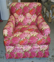 After: A Bright Reupholstered Chair