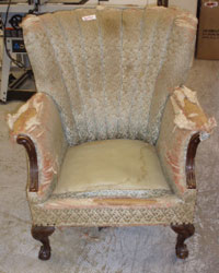 Before: A Diapidated Sitting Chair