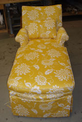 Floral Reupholstered Long Chair